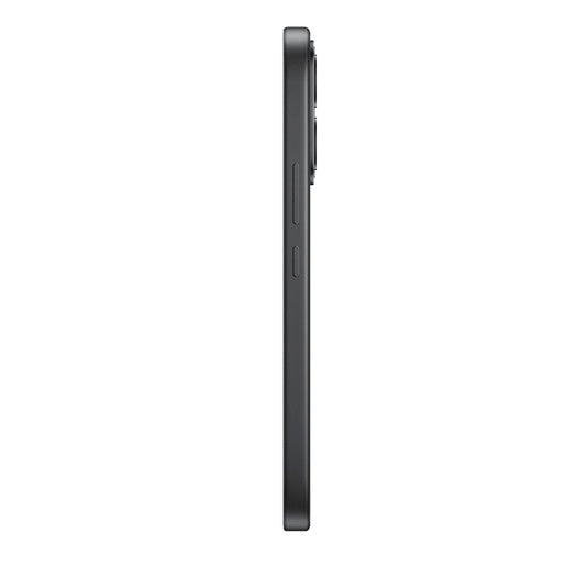 Perfil lateral del teléfono inteligente Vivo V80 Lite 5G en color negro destacando su diseño delgado