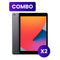Combo Apple iPad 10.2" 64GB 9a Gen 2021 Reacondicionado 2pz