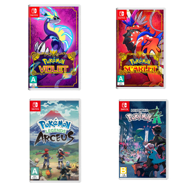 Combo Videojuegos Pokemon: Violet - Pokemon: Scarlet - Pokemon: Legends Z-A - Pokemon: Legends Arceus