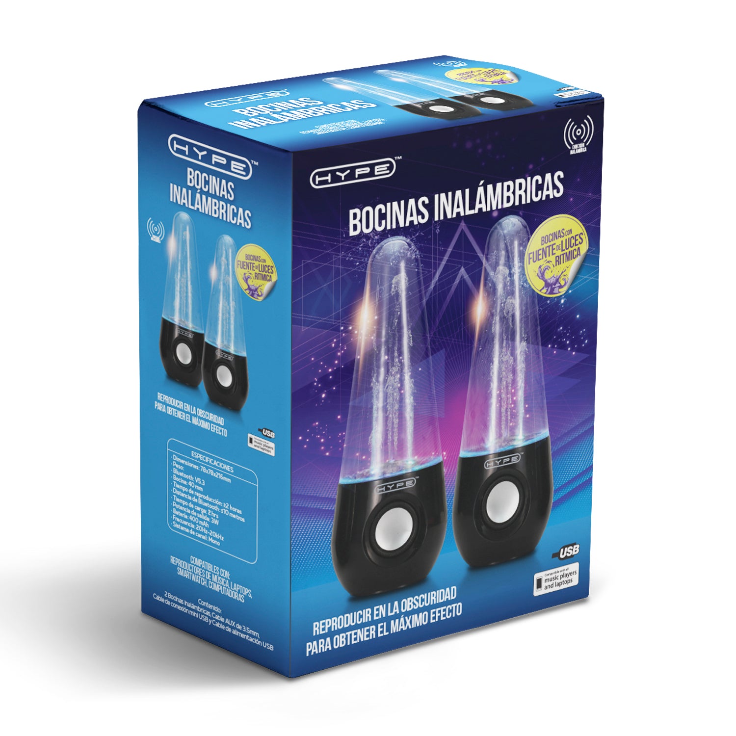 Hype Hydro Sound altavoces water dancing Multicolor