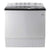 Lavadora Acros ALD2245SE blanca de dos tinas con tapa negra y controles superiores. Capacidad máxima de 22kg.