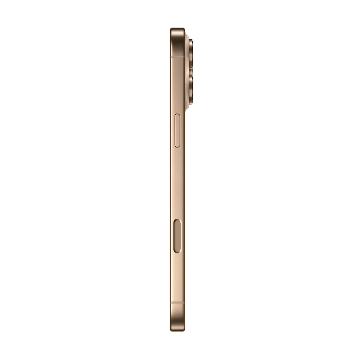 Diseño lateral delgado del Apple iPhone 16 Pro Max reacondicionado color café Copiar texto alternativo 4