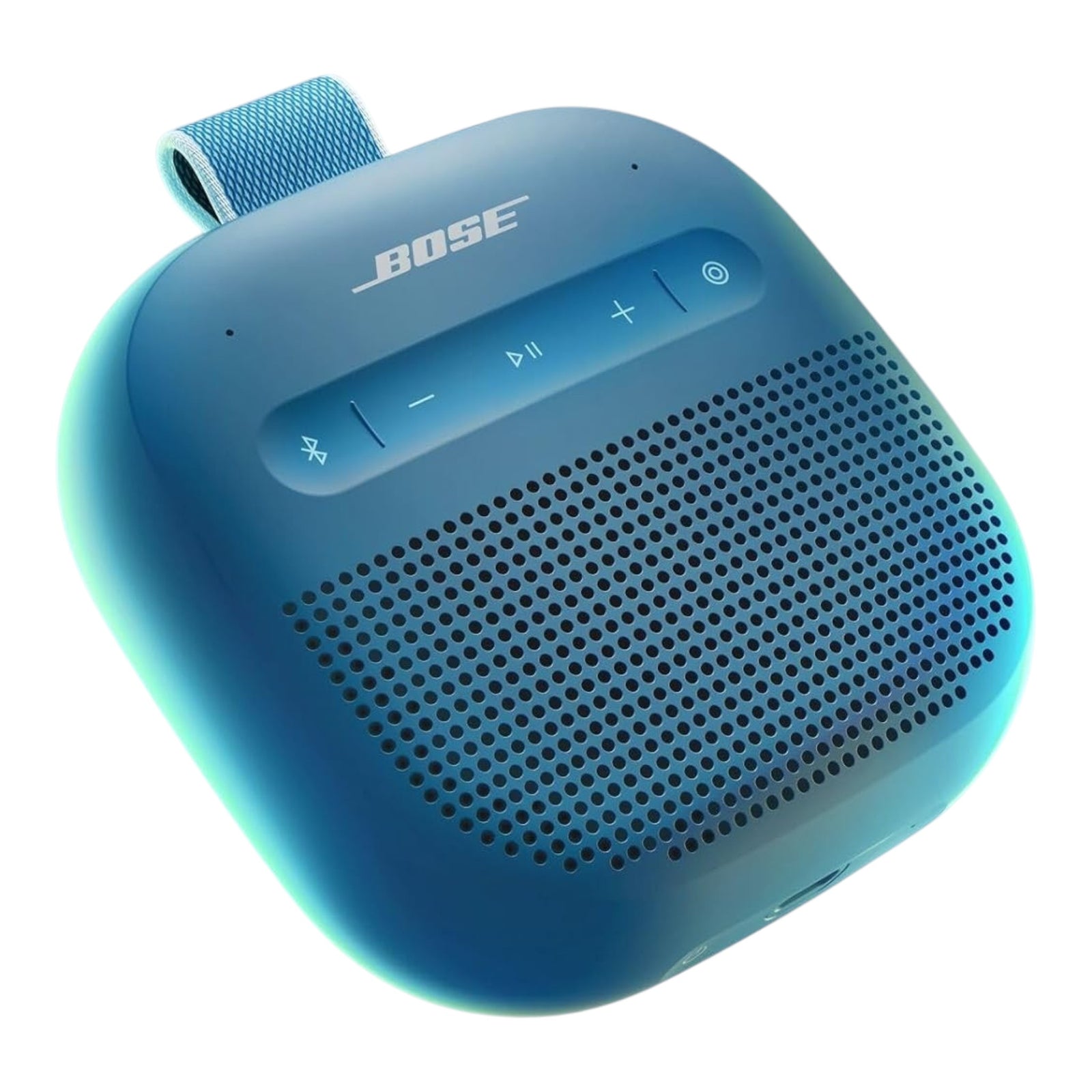 Altavoz Bluetooth Bose SoundLink Micro 2 Generación en color azul con correa resistente y diseño compacto de doto.com.mx
