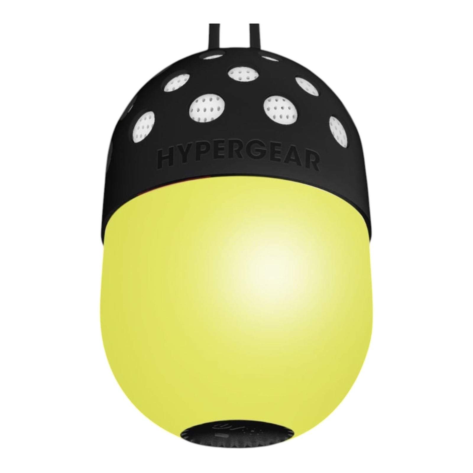 Altavoz Bluetooth portátil doto.com.mx Hypergear con luz LED amarilla brillante y diseño de domo negro