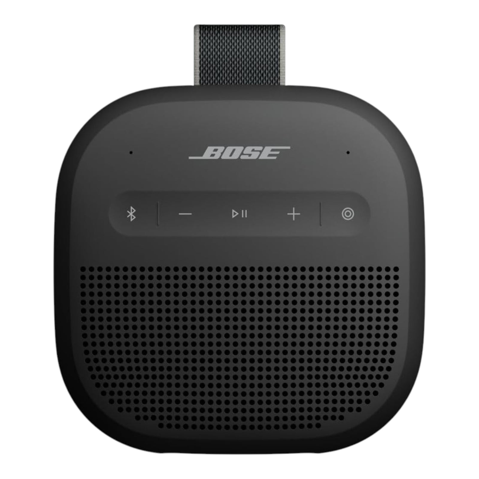 Altavoz Bluetooth Bose SoundLink Micro 2 Generación en color negro con correa resistente y botones de control