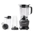 Batidora Nutribullet Combo de doto.com.mx con base gris, jarra grande, vasos individuales y cuchillas de acero