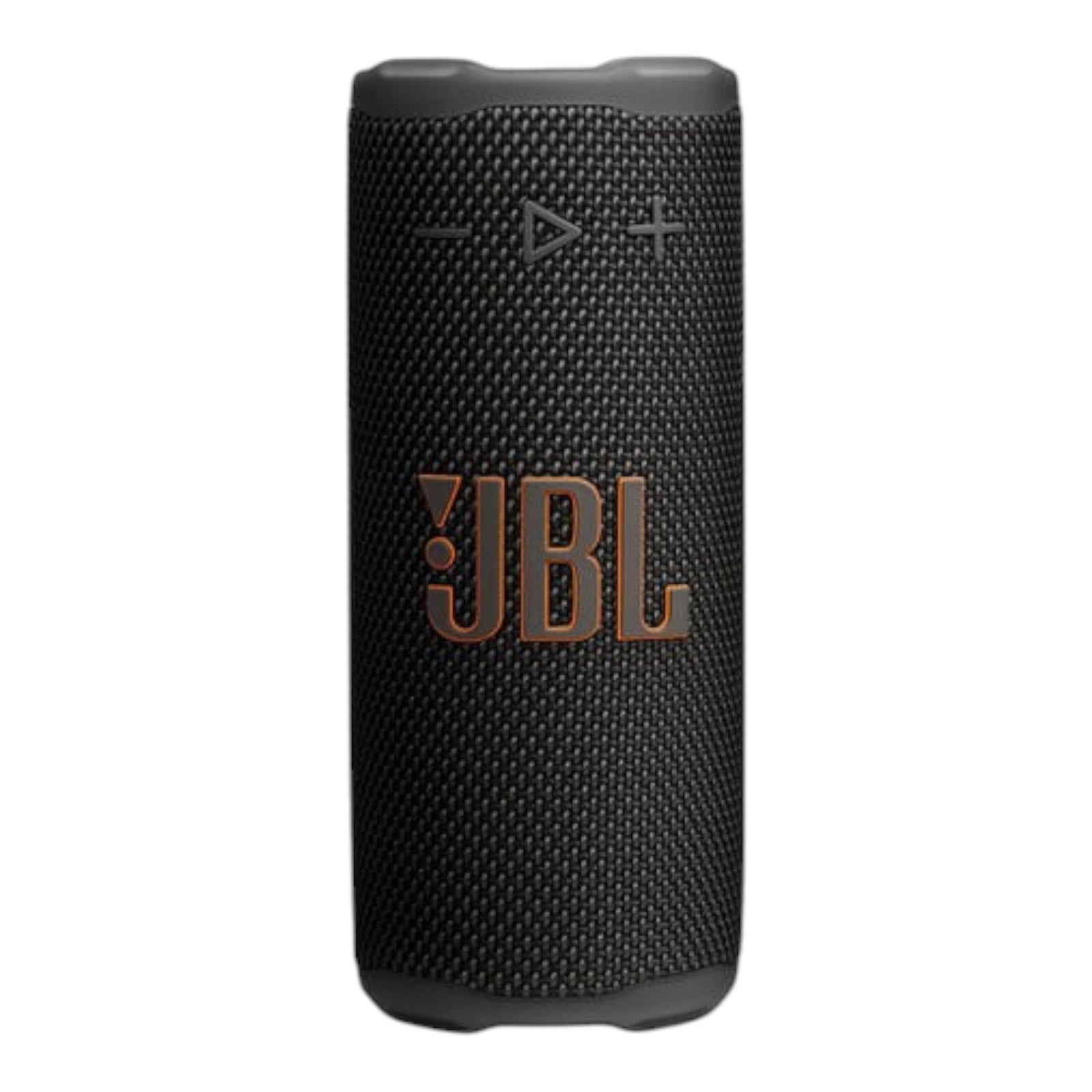 Bocina Bluetooth JBL Grip color negro con acabado de malla resistente y logotipo frontal de doto.com.mx