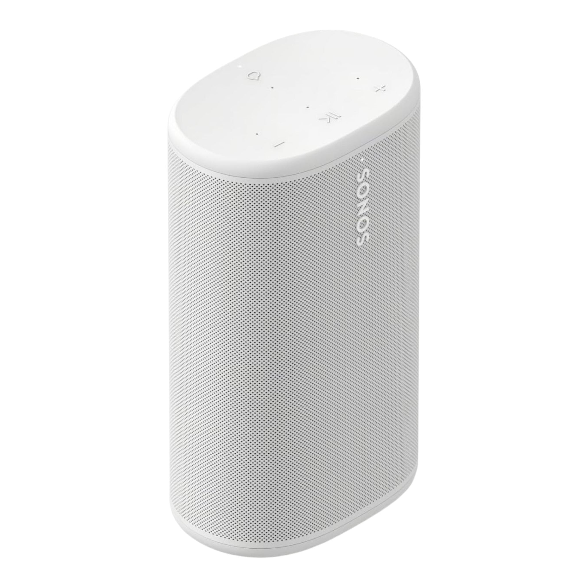Bocina Sonos Play blanca de diseño moderno con controles táctiles en la parte superior, disponible en doto.com.mx