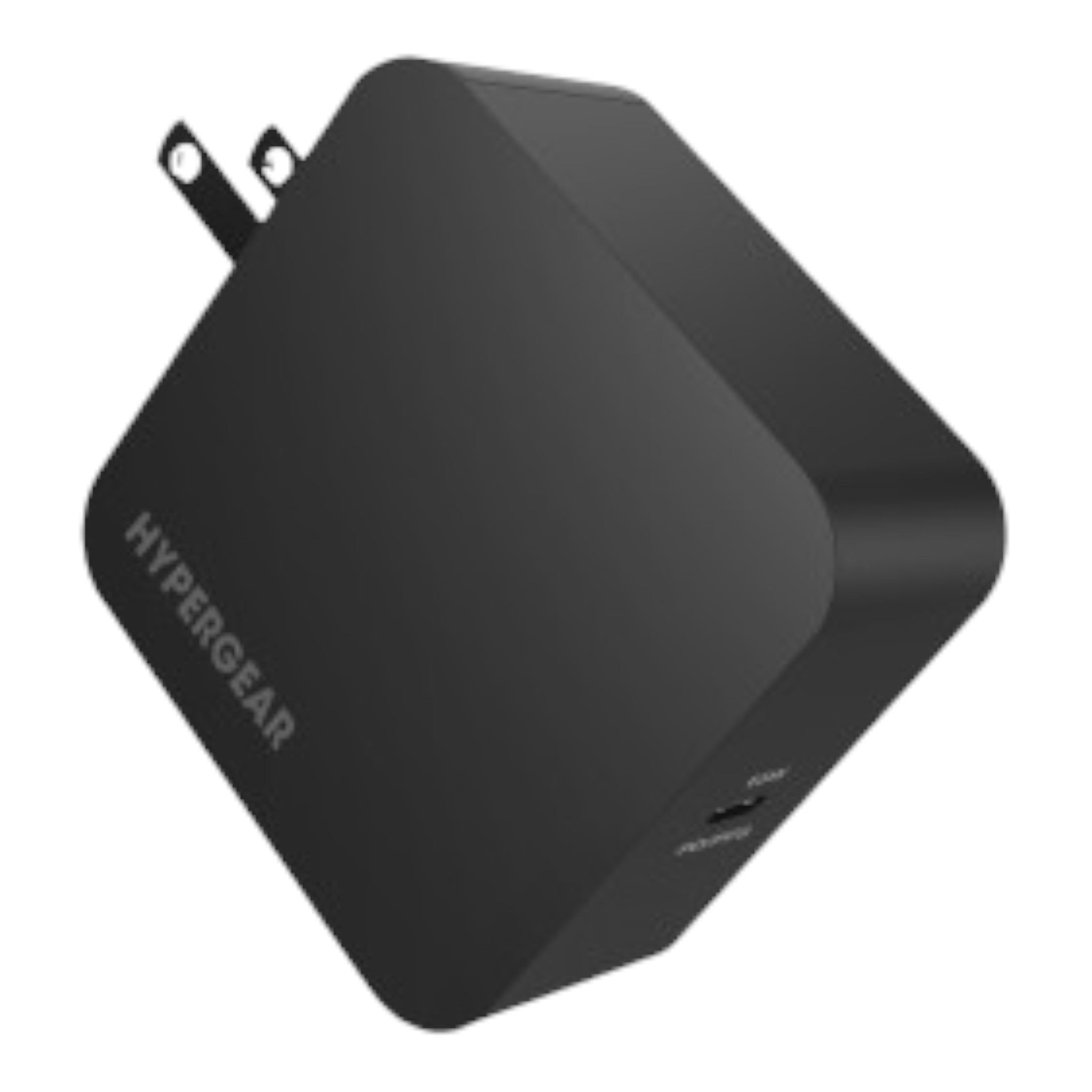 Cargador de pared Hypergear USB-C de 65W color negro con puntas plegables, disponible en doto.com.mx