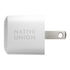Cargador de pared compacto doto.com.mx Native Union de 30W con tecnología GaN en color blanco