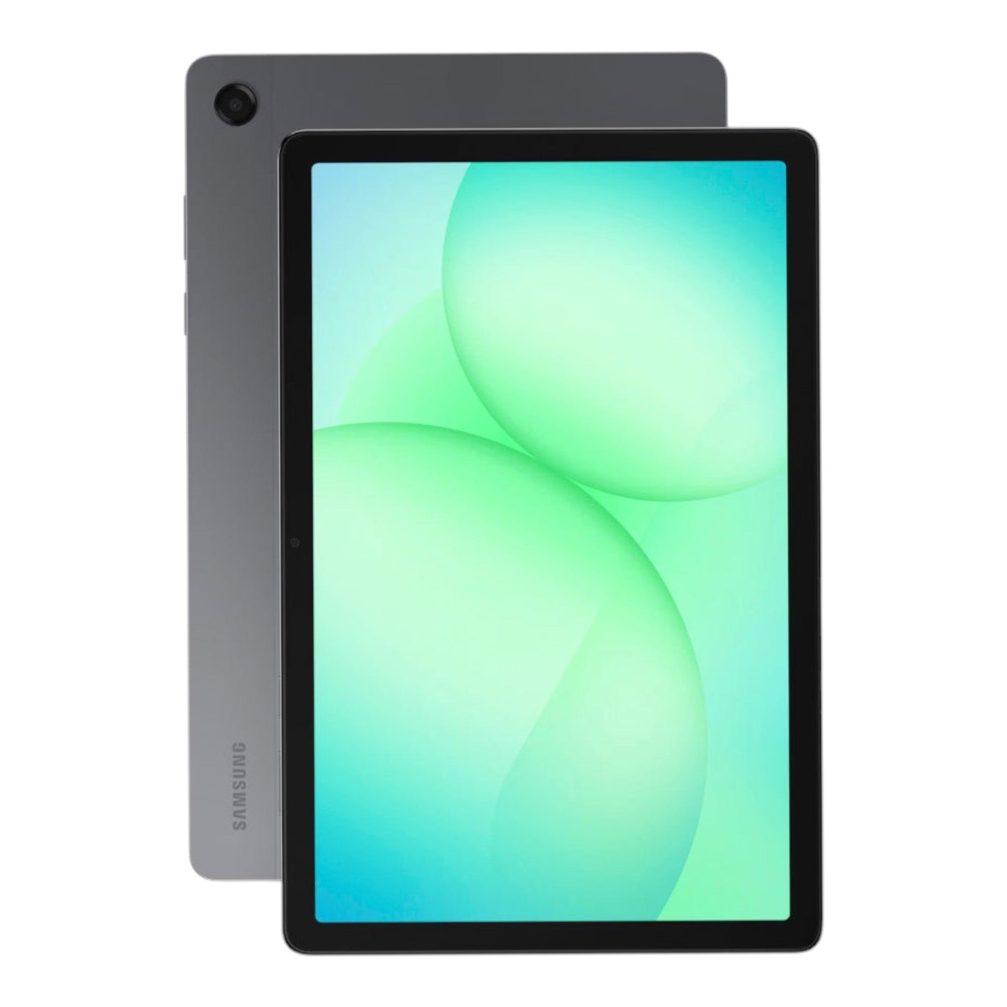 Combo de dos tablets Samsung Galaxy Tab A11 X133 de 8.7 pulgadas en color gris, con pantalla brillante y diseño fino.
