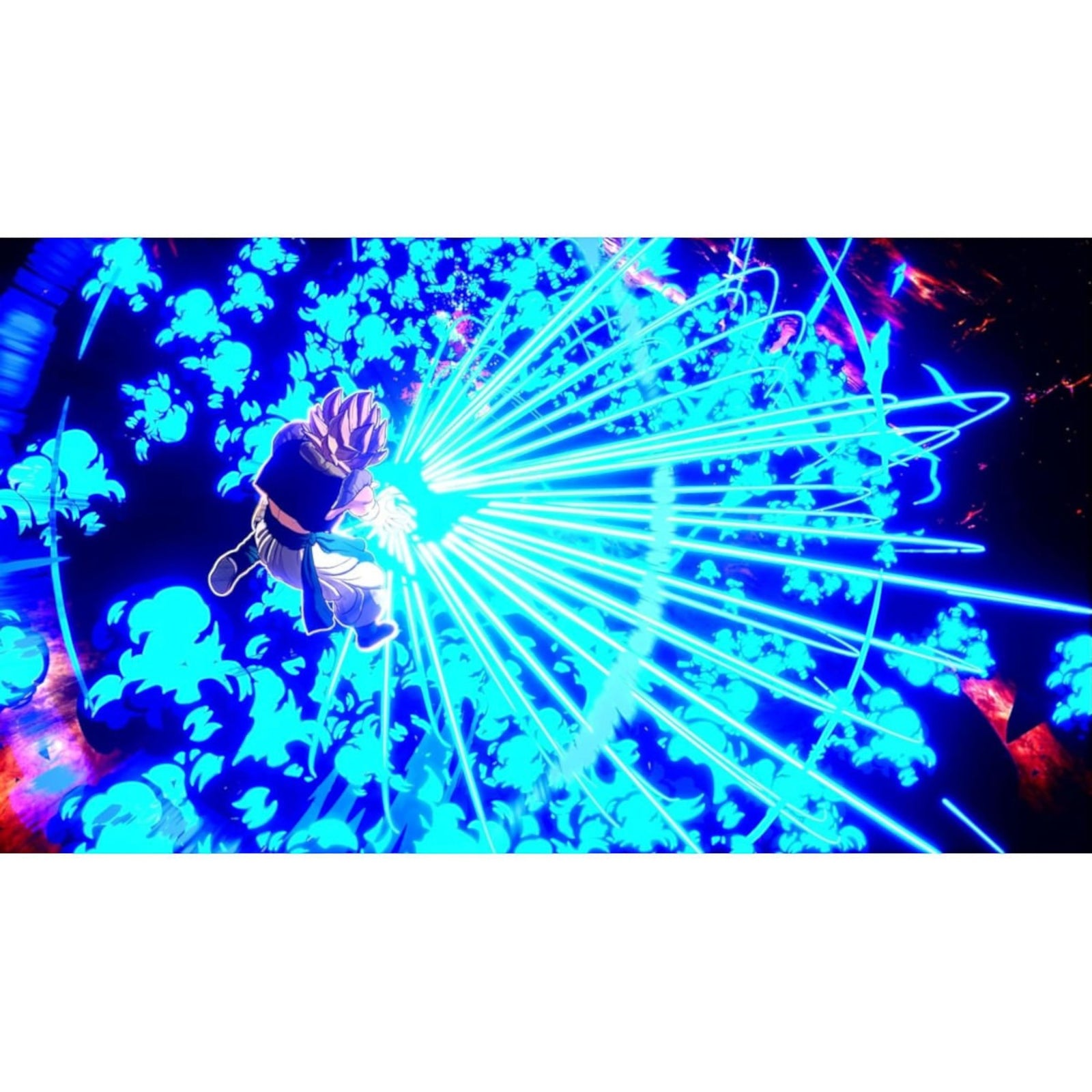 doto.com.mx Dragon Ball Sparking ZERO con personaje lanzando un ataque de energía azul brillante en combate 3D