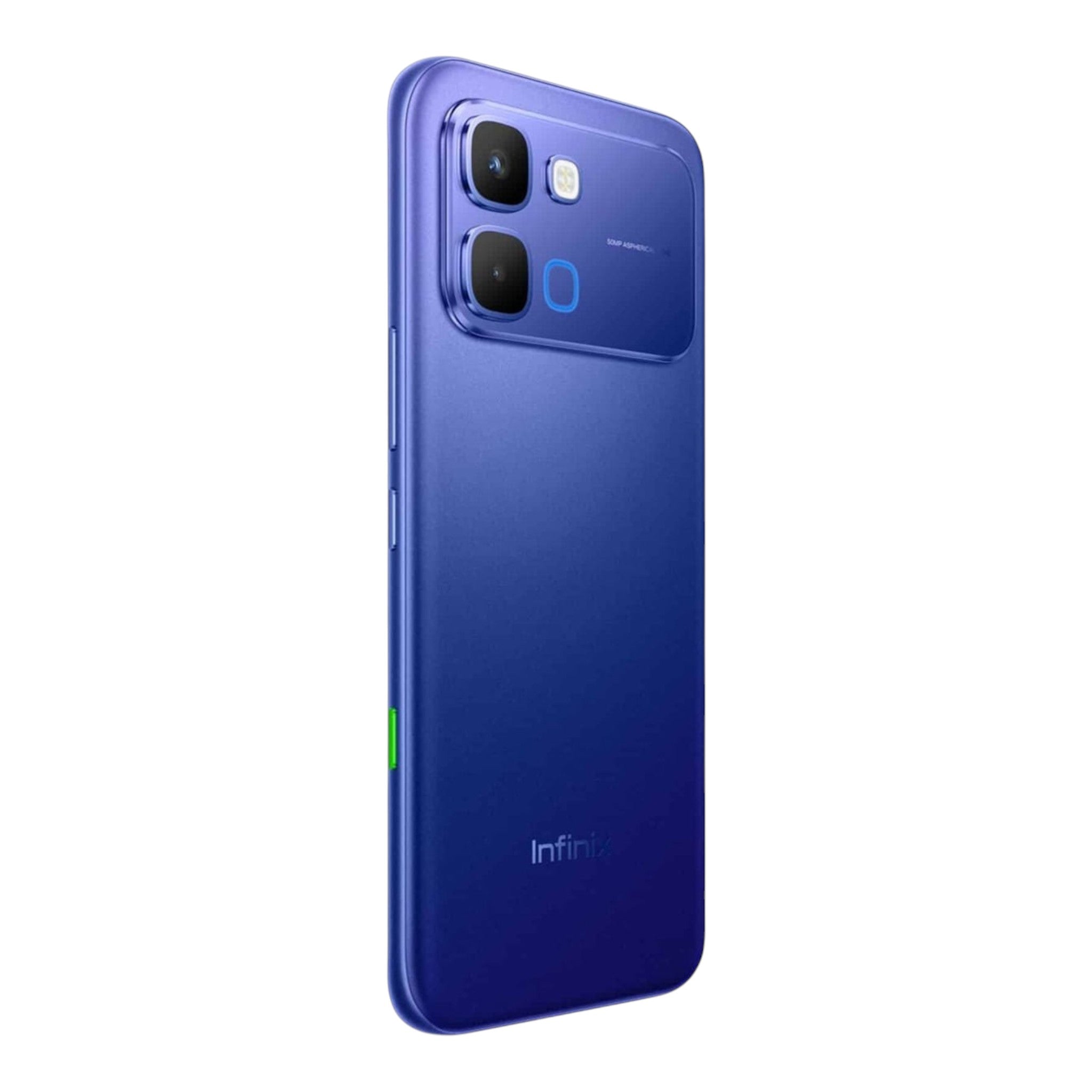 Smartphone Infinix Note Edge 5G azul de doto.com.mx con diseño ultra delgado y cámara trasera de 50 MP