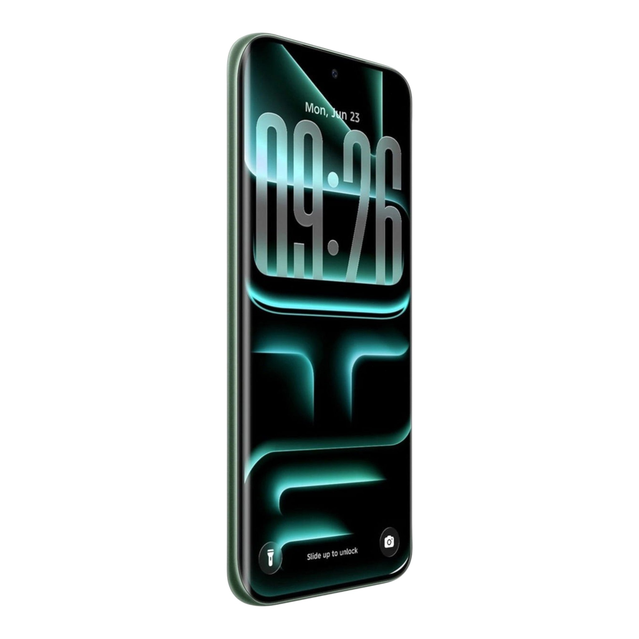 Smartphone Infinix Note Edge 5G de doto.com.mx en color verde con pantalla curva AMOLED de 6.78 pulgadas