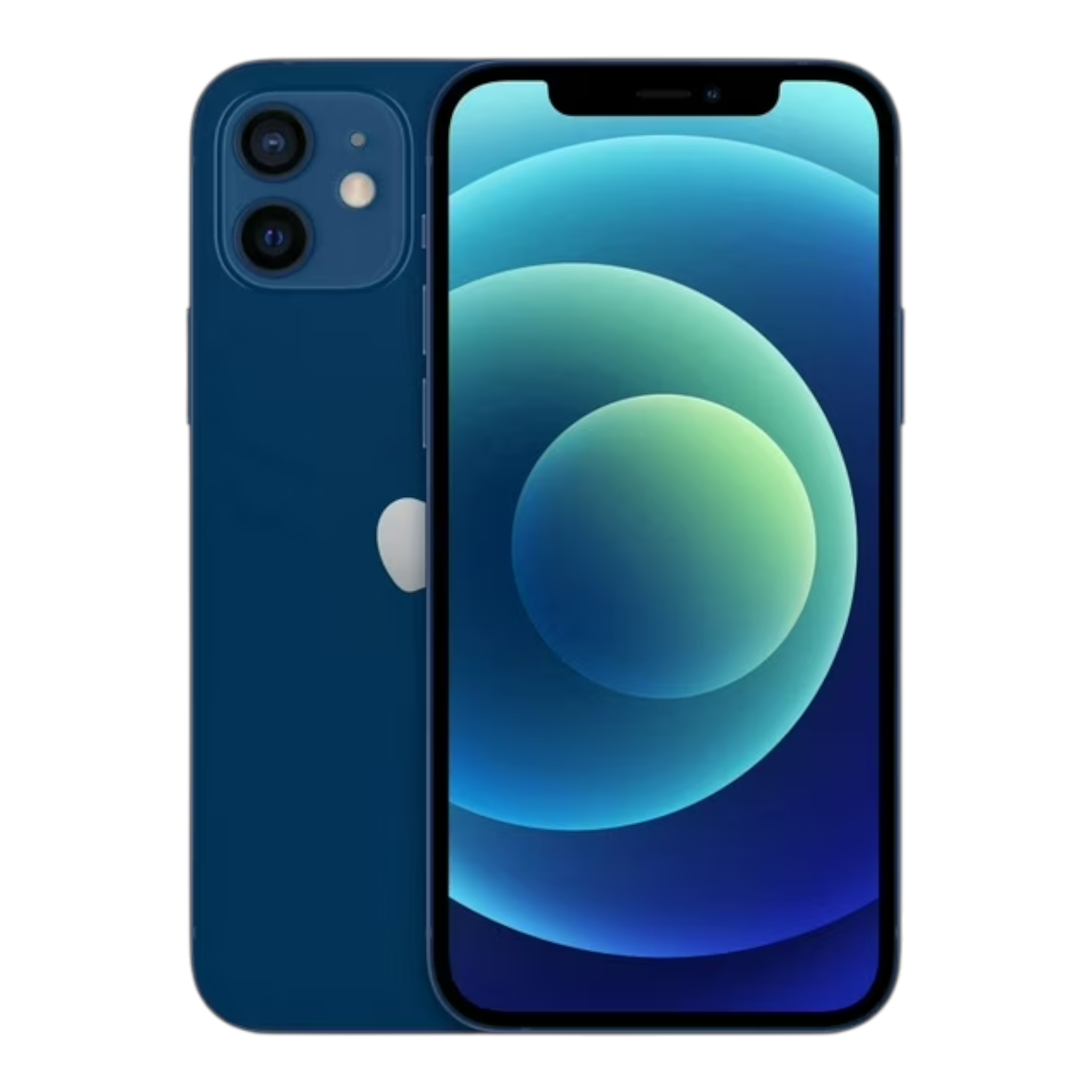 Apple iPhone 12 Mini reacondicionado color azul de doto.com.mx con pantalla Super Retina XDR y sistema de cámara dual