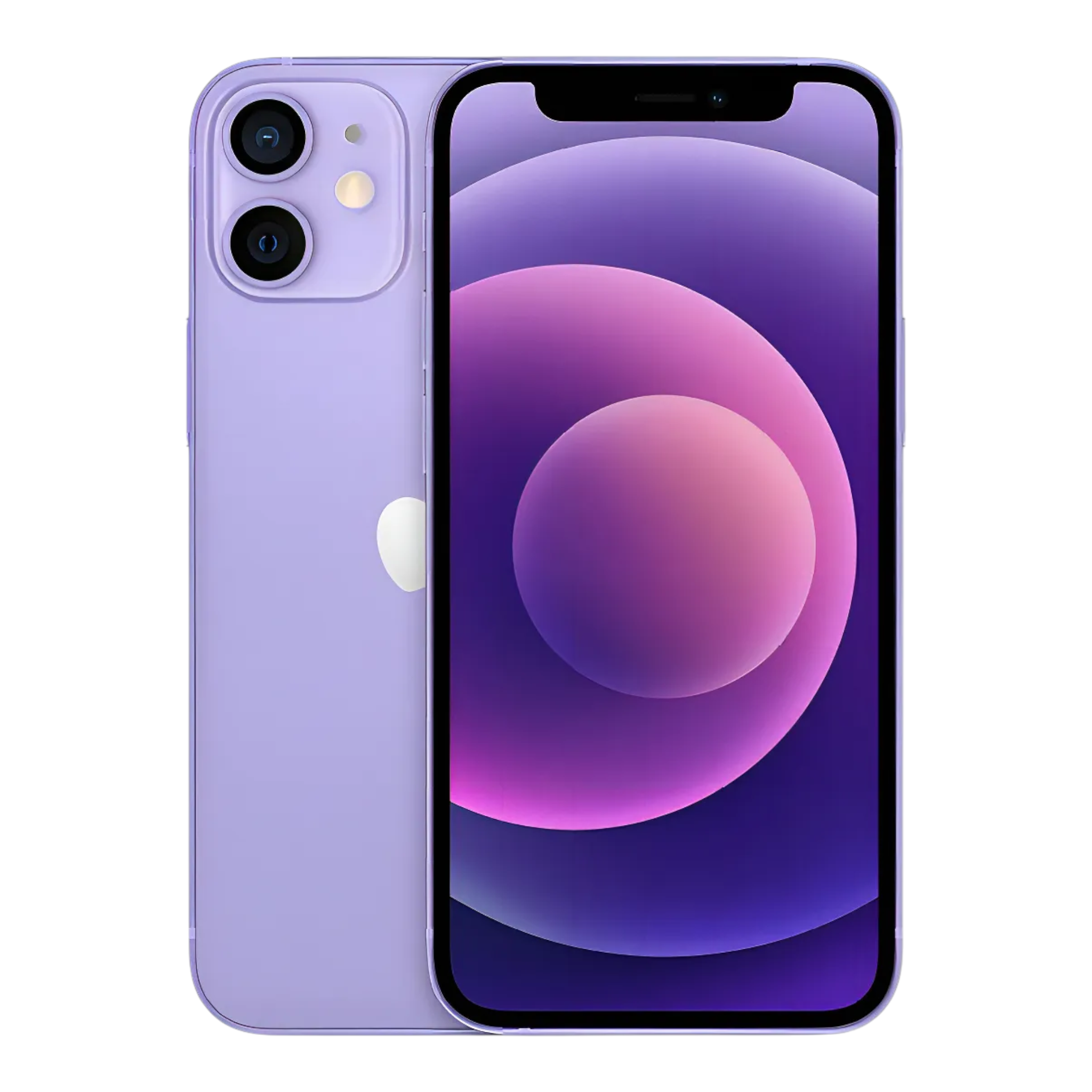Apple iPhone 12 Mini reacondicionado color morado de doto.com.mx con pantalla Super Retina XDR y cámara dual