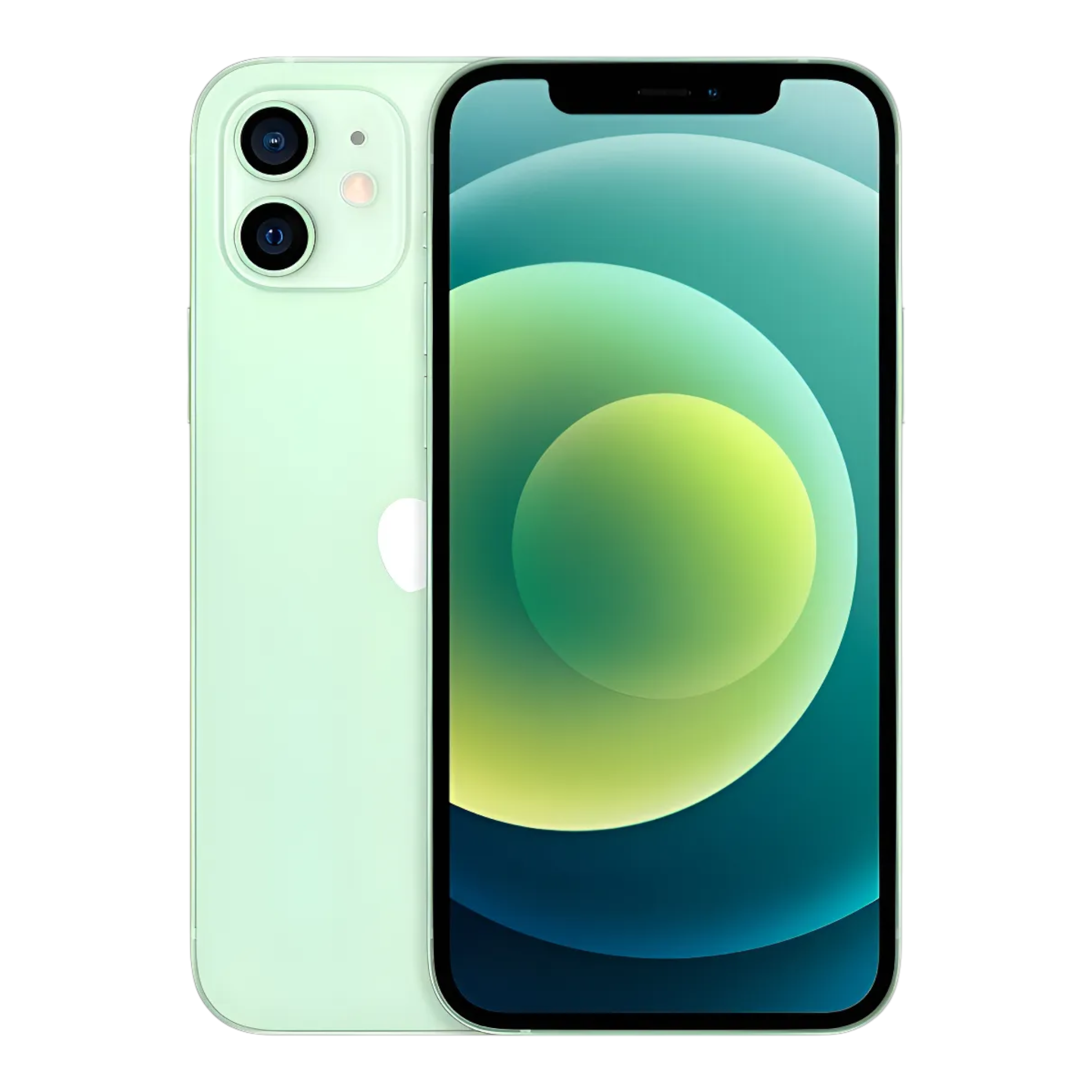 Apple iPhone 12 Mini reacondicionado color verde de doto.com.mx con pantalla Super Retina XDR y sistema de cámara dual