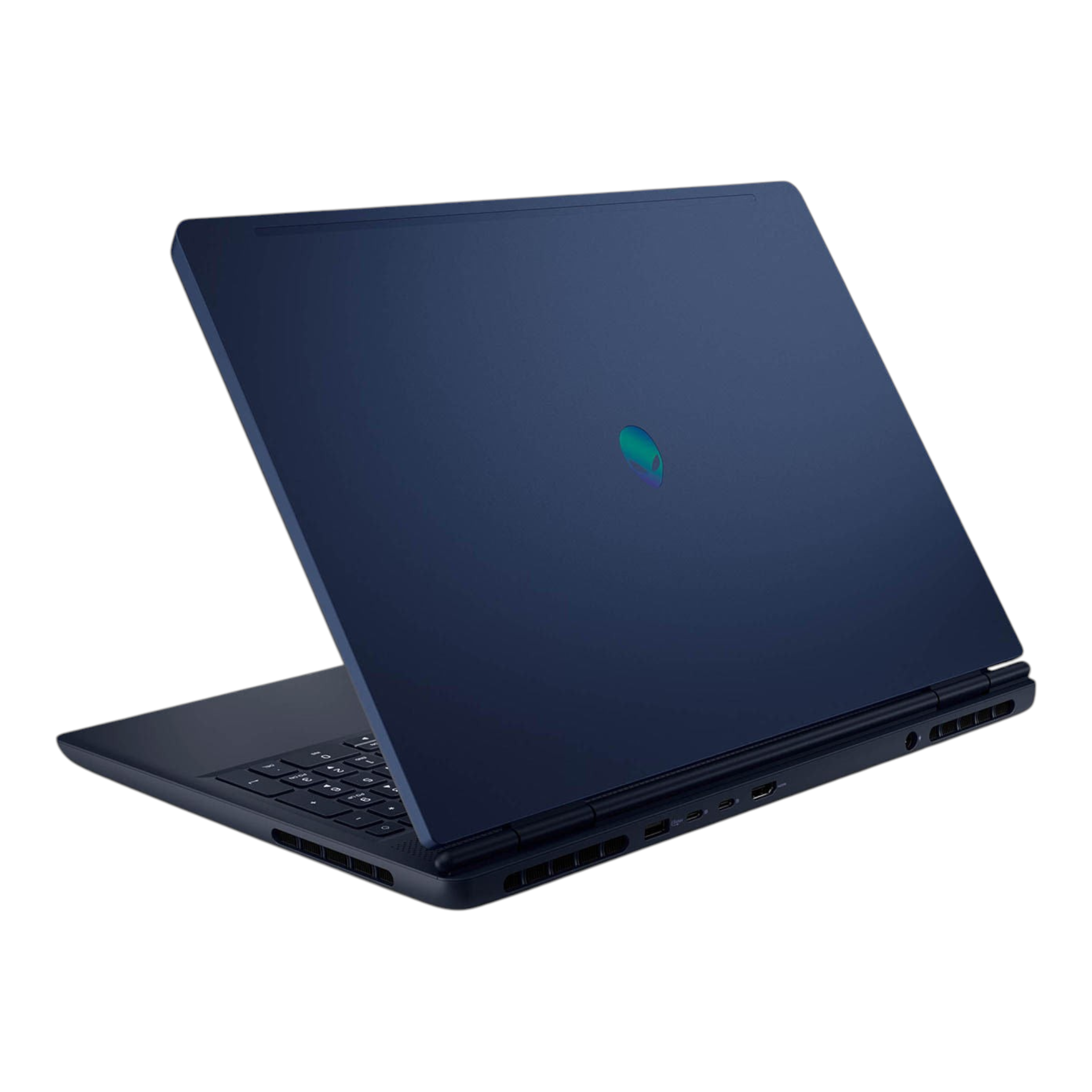 Laptop gamer doto.com.mx Alienware 16 Aurora color azul oscuro con logo iluminado y diseño de alto rendimiento