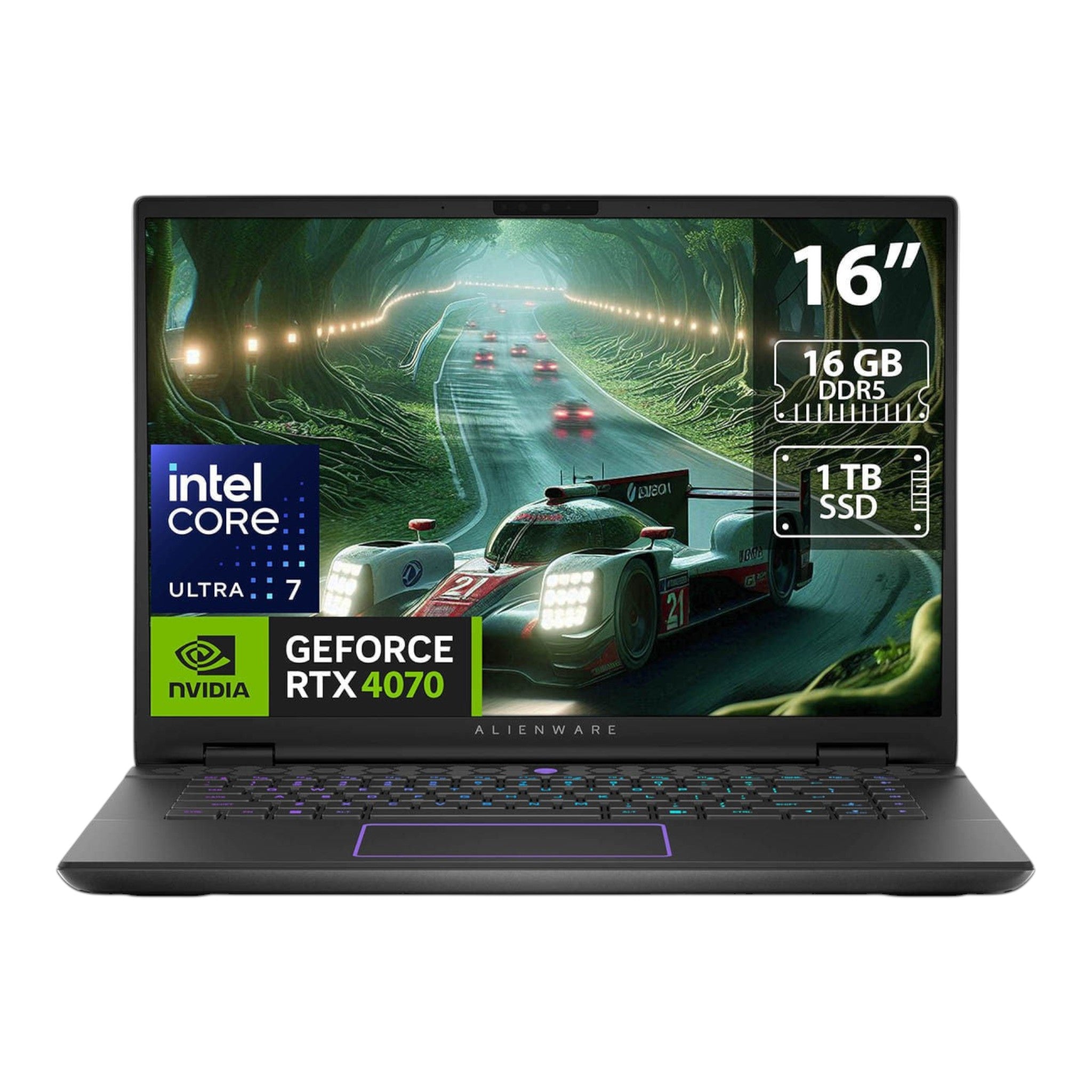 Laptop gaming doto.com.mx Alienware M16 R2 con pantalla de 16 pulgadas, procesador Intel Core Ultra 7 y RTX 4070