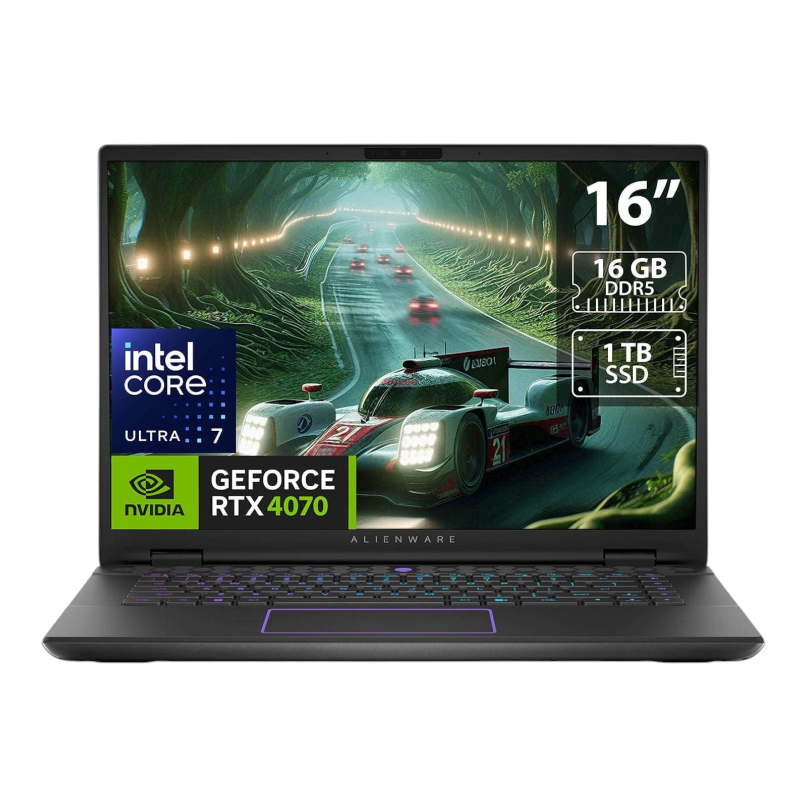 Laptop gaming doto.com.mx Alienware M16 R2 con pantalla de 16 pulgadas, procesador Intel Core Ultra 7 y RTX 4070