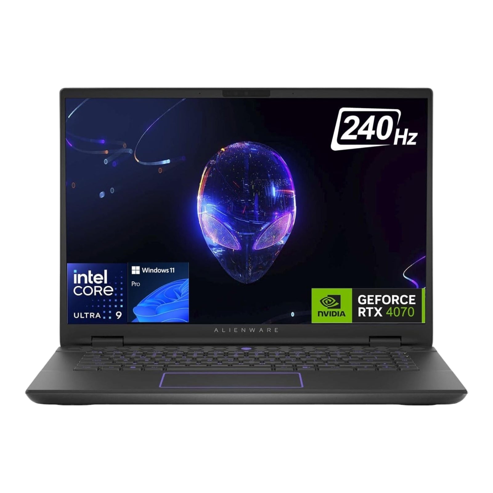 Laptop gaming doto.com.mx Alienware M16 R2 con pantalla 240Hz, procesador Intel Core Ultra 9 y tarjeta NVIDIA RTX 4070