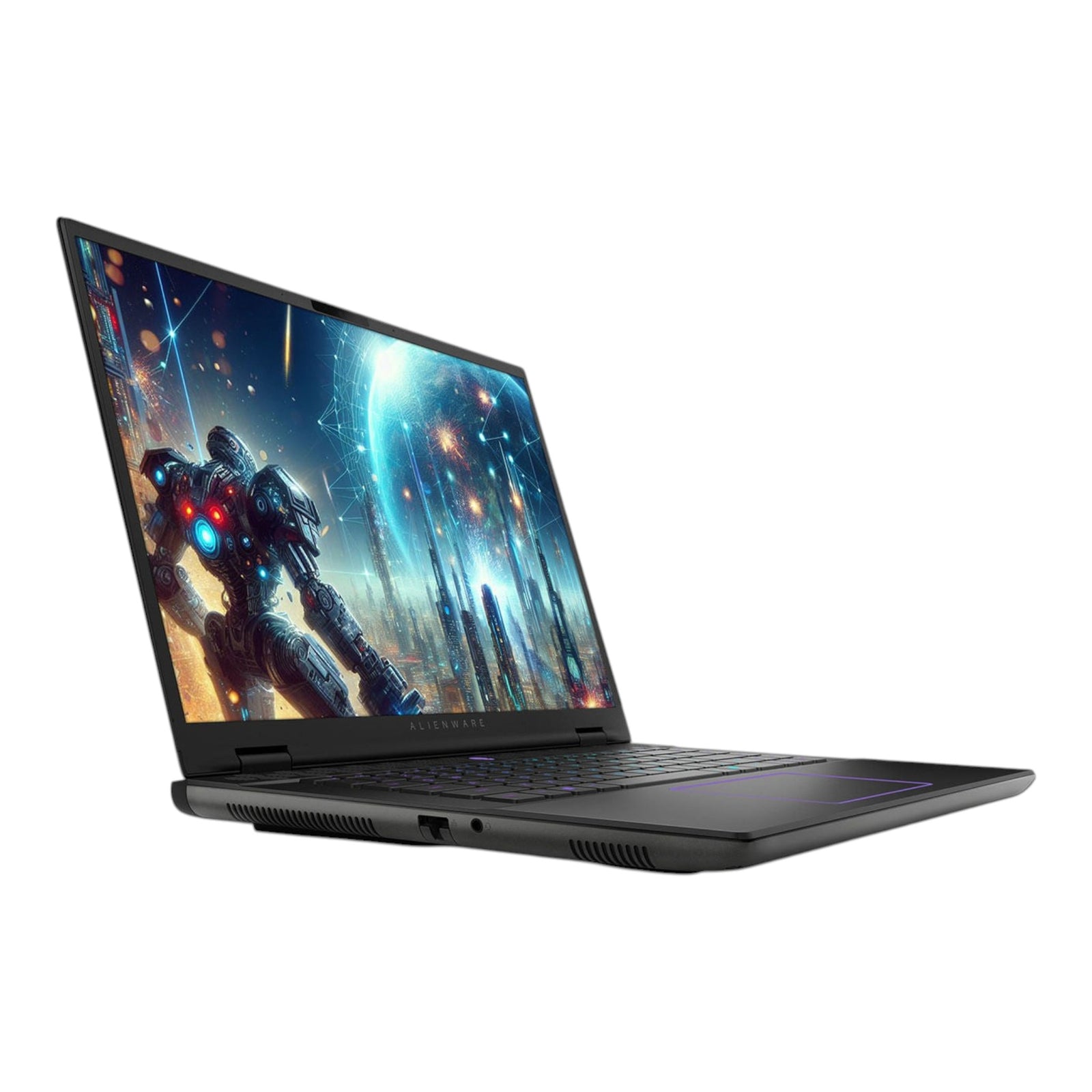 Laptop gamer doto.com.mx Alienware M16 R2 negra con pantalla QHD+ de 16 pulgadas y teclado retroiluminado RGB