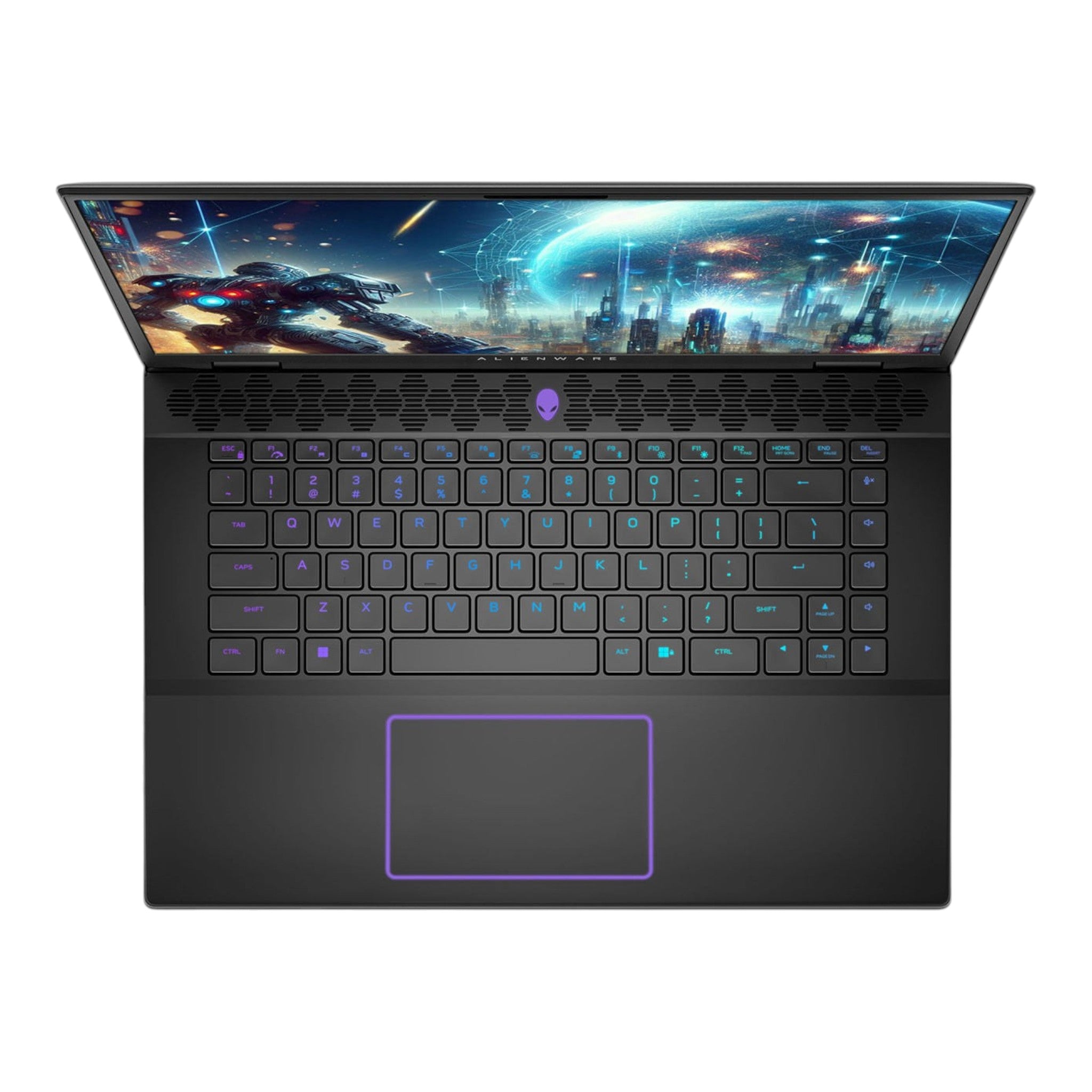 Laptop gaming doto.com.mx Alienware M16 R2 con teclado iluminado RGB, pantalla QHD+ y chasis de aleación de magnesio
