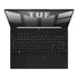 Laptop gaming doto.com.mx Asus TUF A16 con teclado retroiluminado y pantalla abierta vista desde arriba