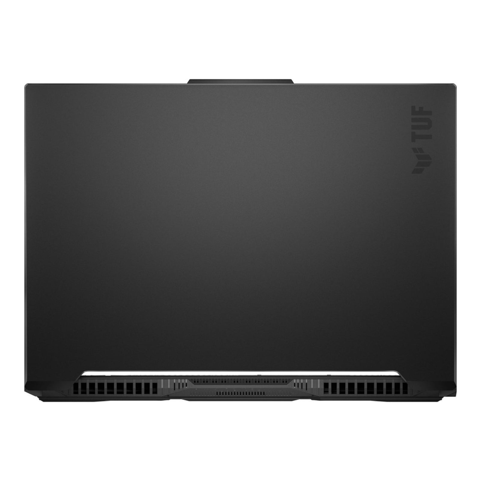 Laptop gaming Asus TUF A16 de color negro con logo TUF en la tapa, vista superior cerrada de doto.com.mx
