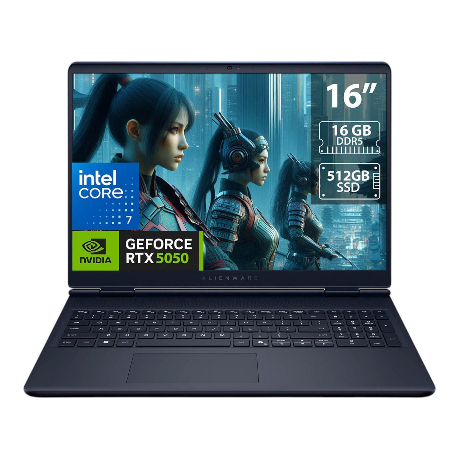 Laptop gamer doto.com.mx Alienware 16 Aurora con pantalla de 16 pulgadas, procesador Intel Core 7 y NVIDIA RTX 5050