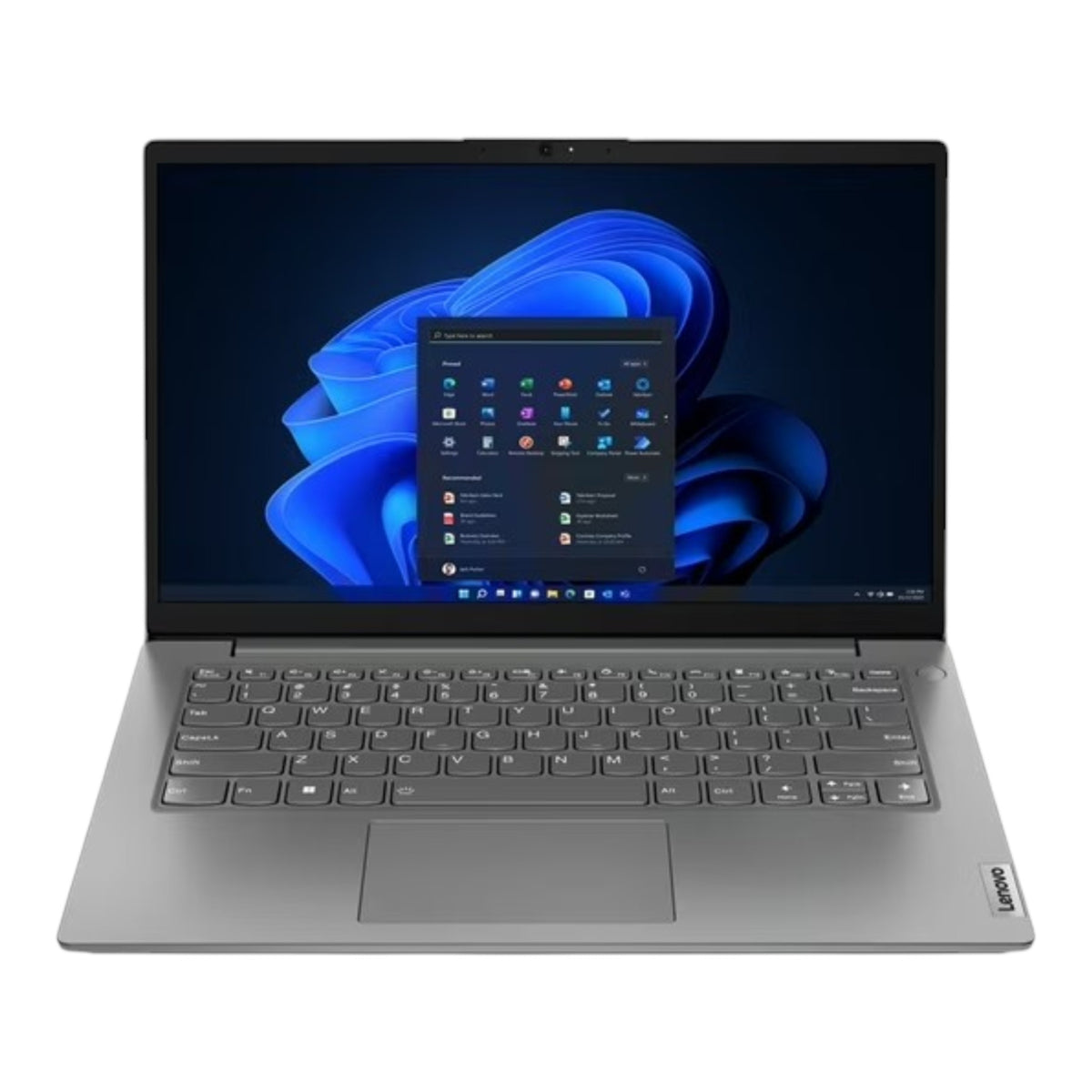 Laptop doto.com.mx Lenovo V14 G4 de 14 pulgadas en color negro con pantalla FHD y teclado integrado