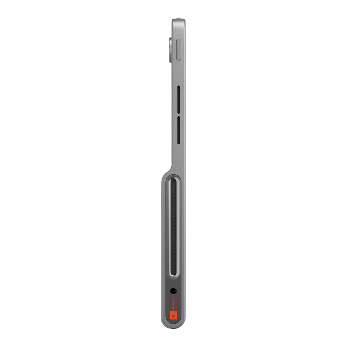 Vista lateral de la tablet Lenovo Tab Plus 11.5 pulgadas en color gris con altavoces JBL de doto.com.mx