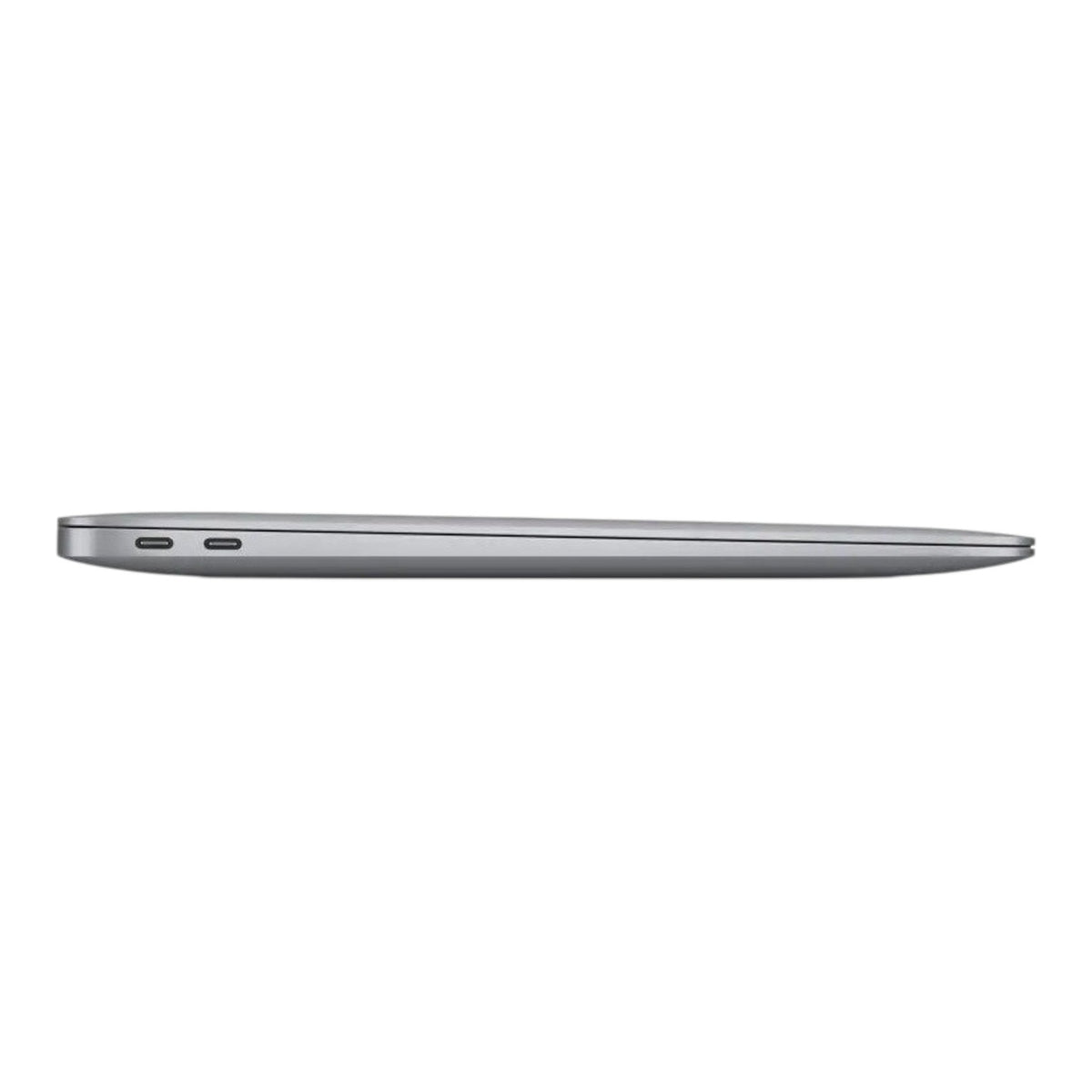 Perfil lateral de Apple MacBook Air M1 reacondicionada en color gris espacial disponible en doto.com.mx