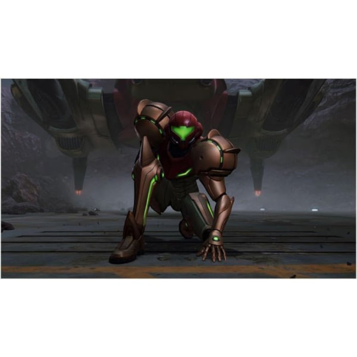 Samus Aran en pose de combate en doto.com.mx para el videojuego Metroid Prime 4: Beyond de Nintendo Switch