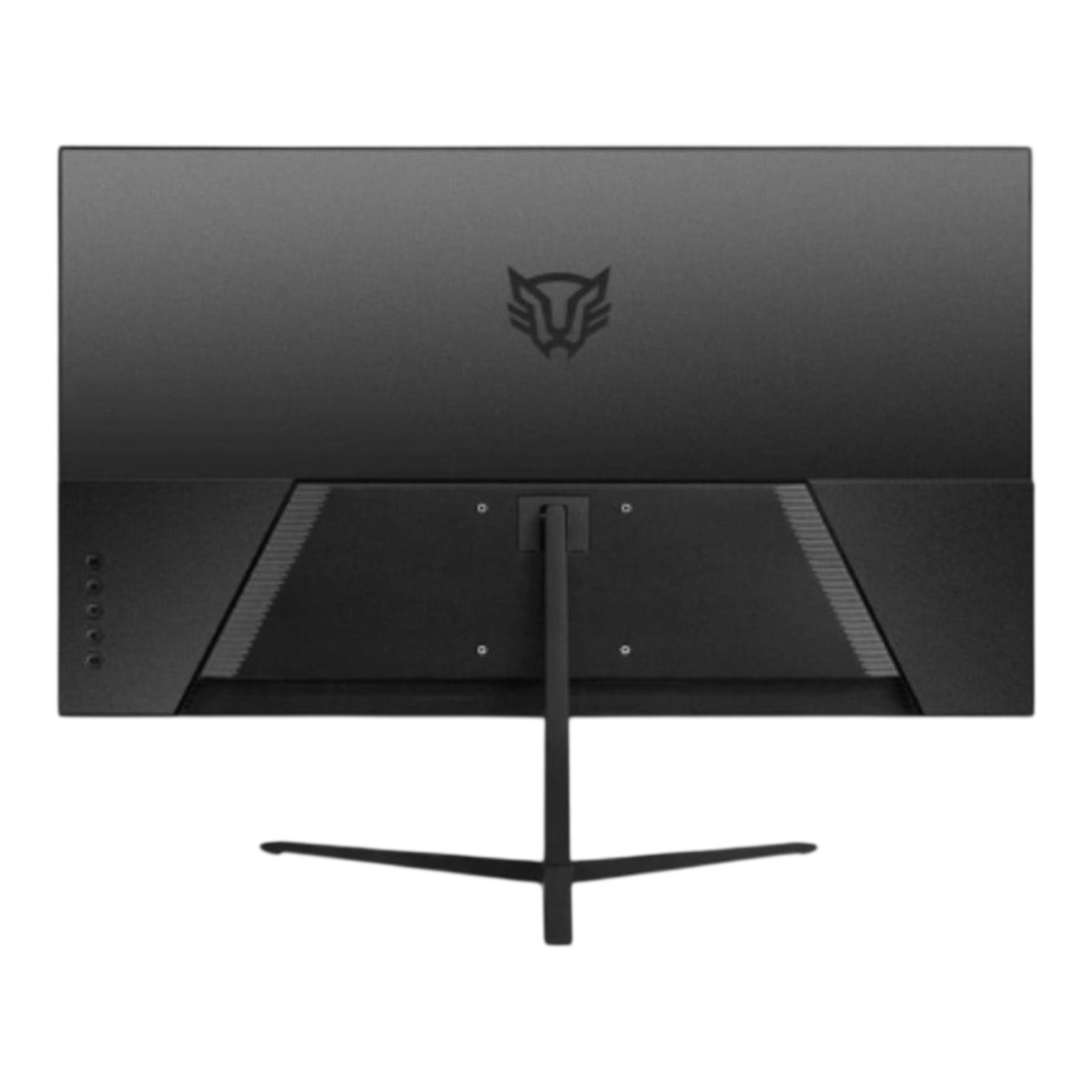 Vista trasera del monitor gamer doto.com.mx Balam Rush Titan MTG24Y de 23.8 pulgadas en color negro con base delgada