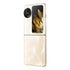 Smartphone plegable doto.com.mx Oppo Find N3 Flip color dorado con sistema de cámara triple Hasselblad y pantalla externa