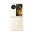 Smartphone plegable doto.com.mx Oppo Find N3 Flip dorado con sistema de cámara triple Hasselblad y pantalla externa