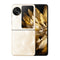 Smartphone plegable doto.com.mx Oppo Find N3 Flip dorado con sistema de triple cámara Hasselblad y pantalla externa