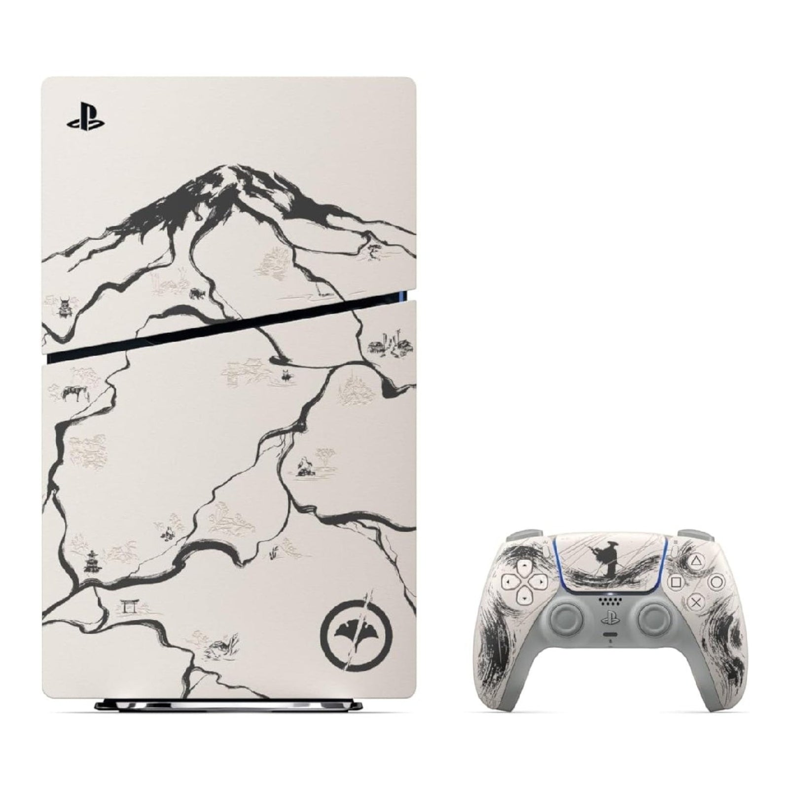 Consola doto.com.mx PlayStation 5 Slim Ghost of Yotei edición limitada con mando DualSense a juego y diseño artístico