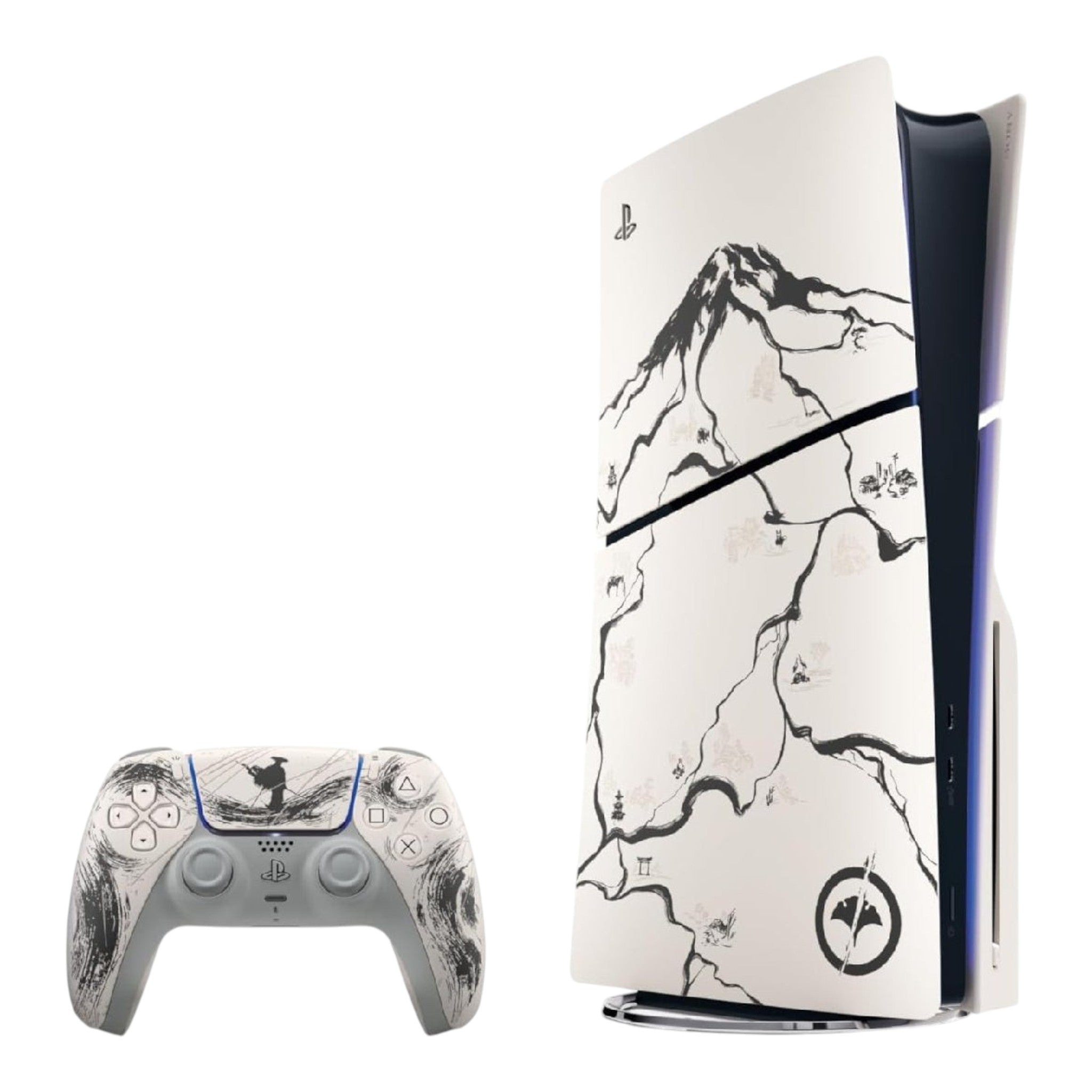Consola PlayStation 5 Slim doto.com.mx Ghost of Yotei edición limitada con mando DualSense a juego y diseño artístico