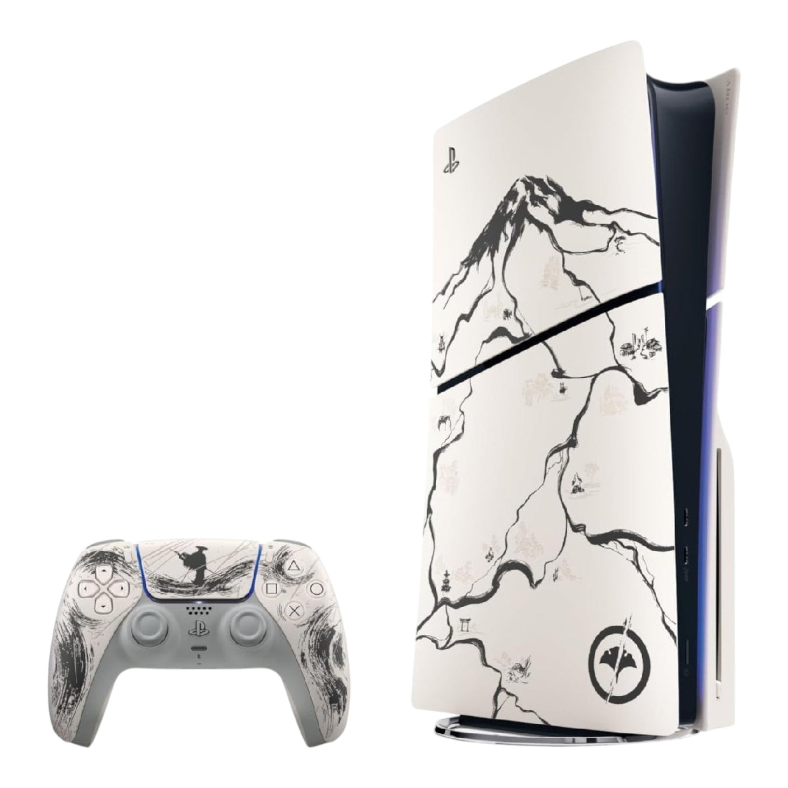 Consola PlayStation 5 Slim doto.com.mx Ghost of Yotei edición limitada con mando DualSense a juego y diseño artístico