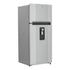 Refrigerador Whirlpool Top Mount de 16.5 pies cúbicos en tono plateado con dispensador de agua en doto.com.mx