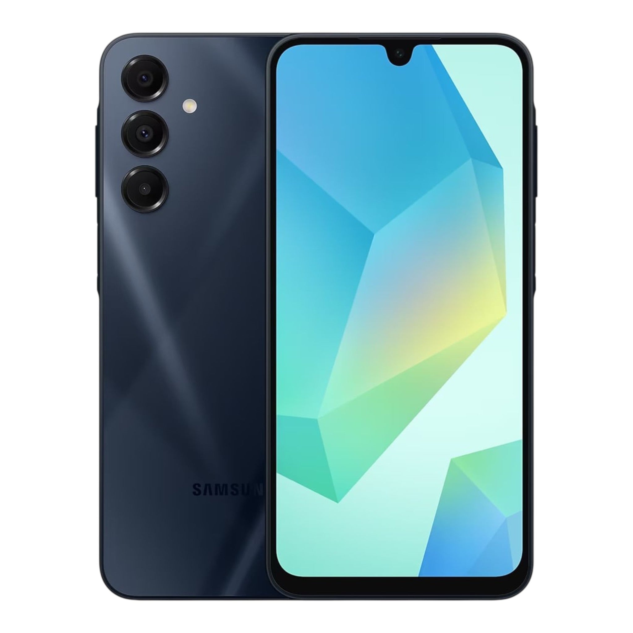 Smartphone Samsung Galaxy A16 5G color azul oscuro con pantalla Super AMOLED y triple cámara trasera de doto.com.mx