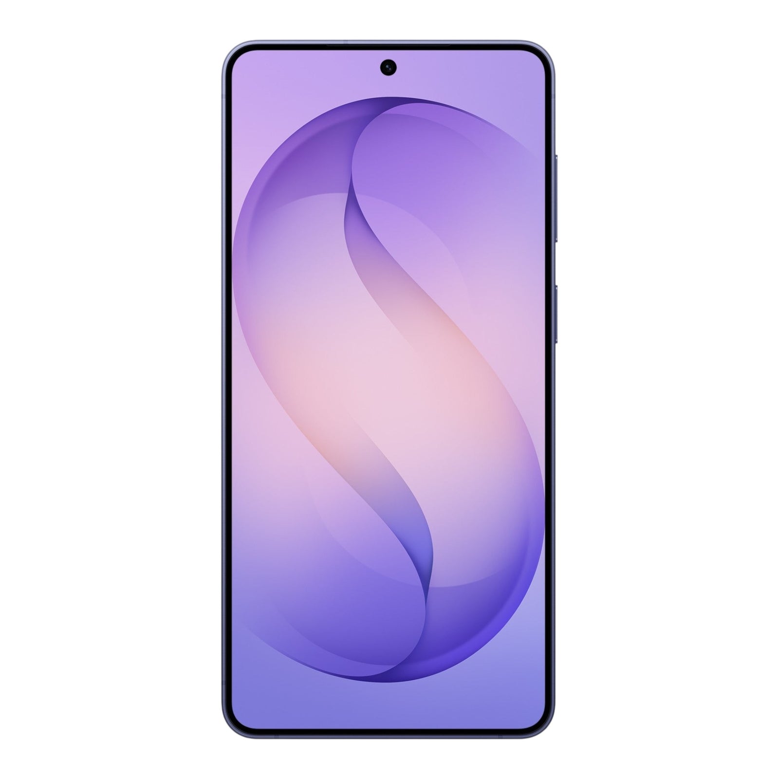 Smartphone Samsung Galaxy S26 5G de doto.com.mx con pantalla infinita y fondo de pantalla abstracto en tonos violeta