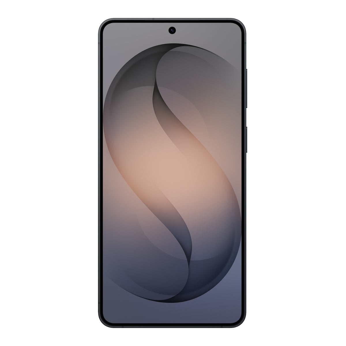 Smartphone Samsung Galaxy S26 5G de doto.com.mx con pantalla frontal de bordes delgados y fondo de pantalla abstracto