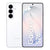 Smartphone Samsung Galaxy S26 5G en color blanco con diseño de triple cámara trasera y pantalla frontal brillante