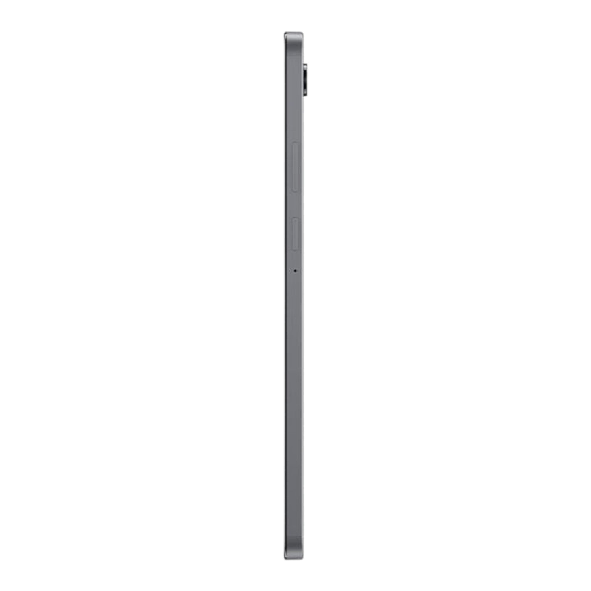 Vista lateral de la tablet Samsung Galaxy Tab A11 de doto.com.mx con diseño delgado y acabado en color gris oscuro