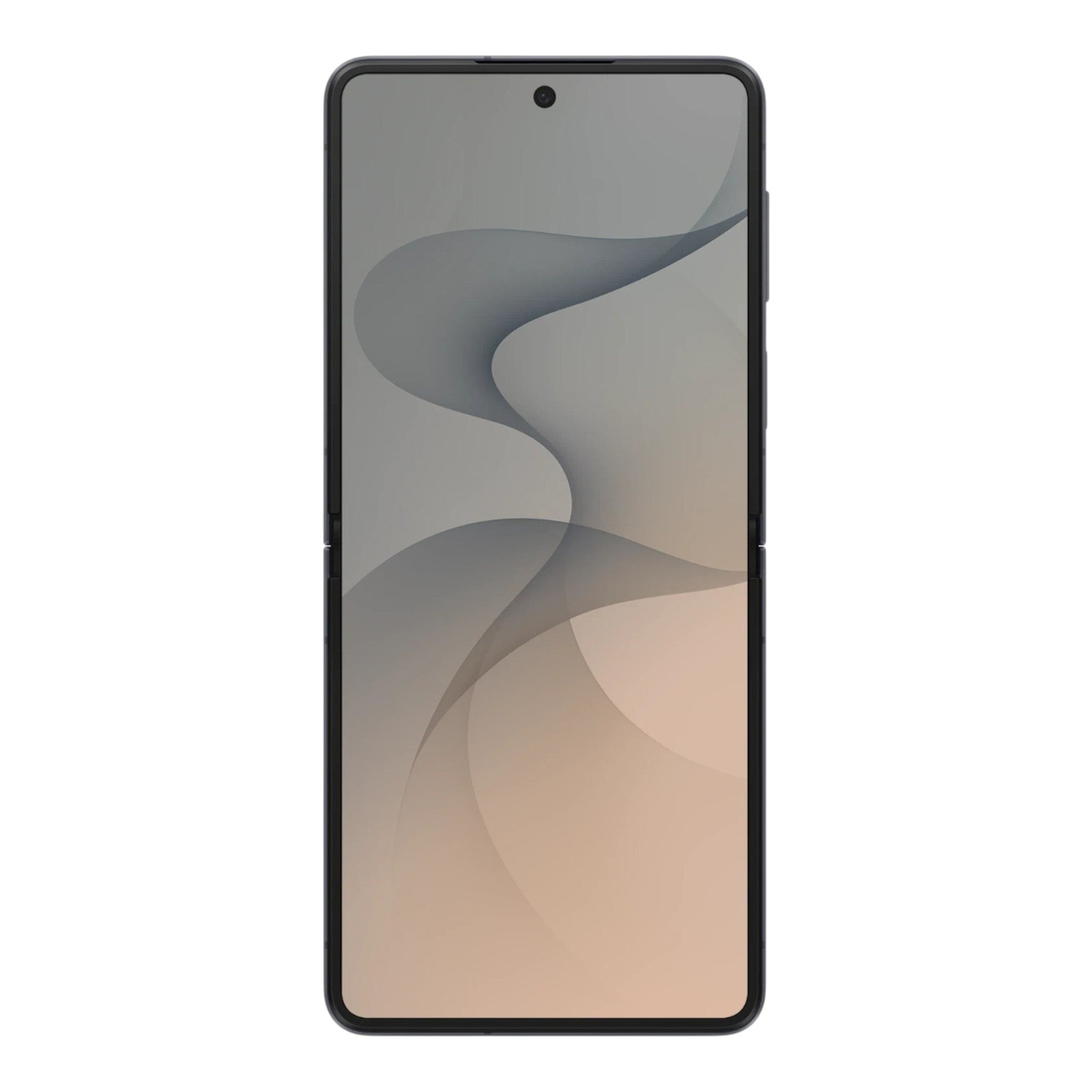 Smartphone plegable Samsung Galaxy Z Flip8 en color gris grafito con pantalla abierta, disponible en doto.com.mx