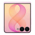 Smartphone plegable doto.com.mx Samsung Galaxy Z Flip8 color rosa con pantalla exterior y doble cámara
