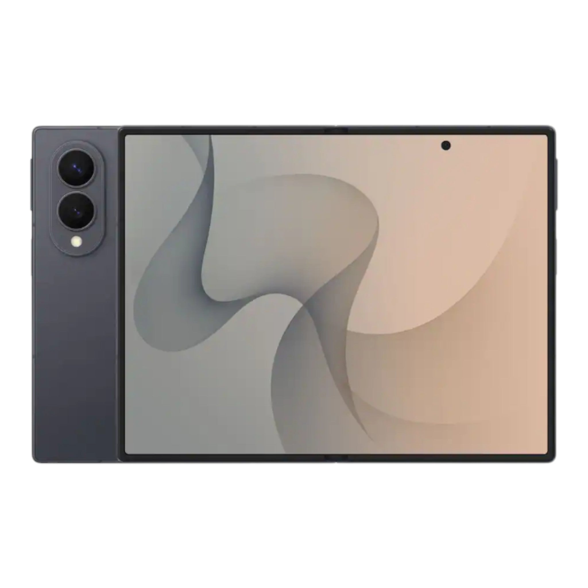 Smartphone plegable doto.com.mx Samsung Galaxy Z Fold8 en gris grafito con pantalla interior abierta y cámaras traseras